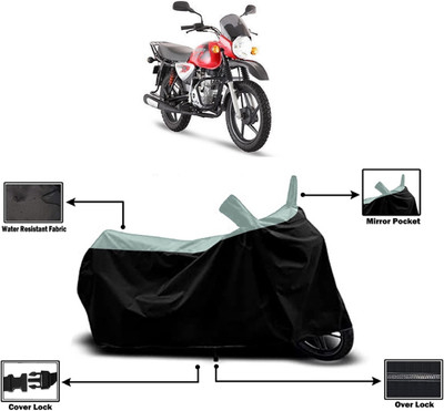 Amexride Two Wheeler Cover for Bajaj(Boxer BM 150, Multicolor)