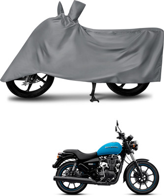 DeepShakshi AUTOMOTIVE Waterproof Two Wheeler Cover for Royal Enfield(Thunderbird 500, Grey)