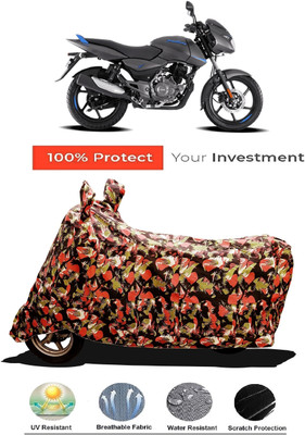 Amexride Two Wheeler Cover for Bajaj(Pulsar 125 Neon BS6, Multicolor)