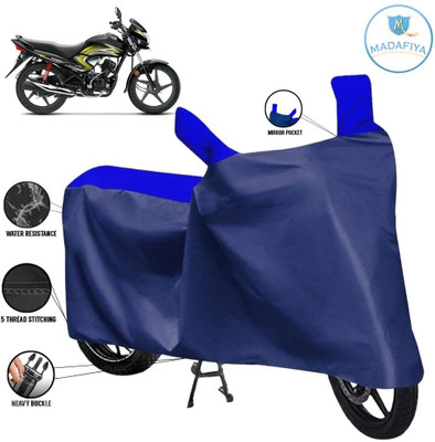 MADAFIYA Waterproof Two Wheeler Cover for Honda(Dream, Blue, Multicolor)