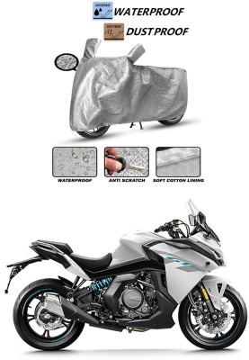 Ascension Waterproof Two Wheeler Cover for CFMoto(650GT, Silver)