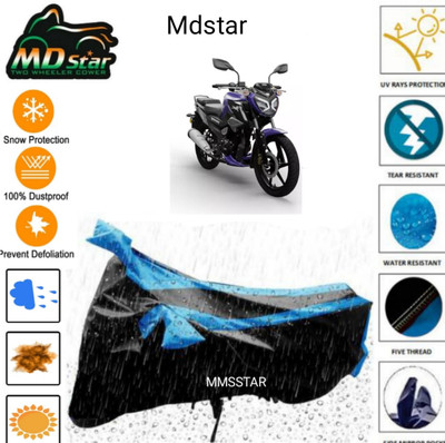 Mdstar Waterproof Two Wheeler Cover for Yamaha(RayZR 125, Blue)