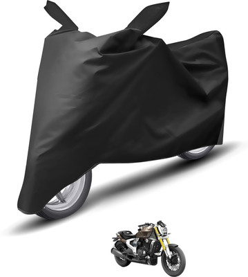 Caronix Waterproof Two Wheeler Cover for TVS(Zeppelin, Black)