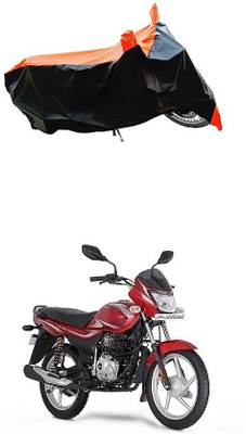 VESMEI Two Wheeler Cover for Bajaj(Platina 100 DTS-i, Orange)