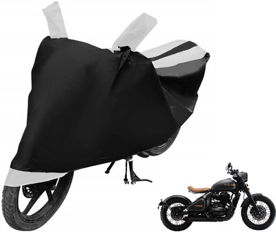 MOCKHE Two Wheeler Cover for JAWA(Perak, White)
