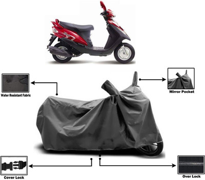 Amexride Two Wheeler Cover for Mahindra(Flyte, Grey)