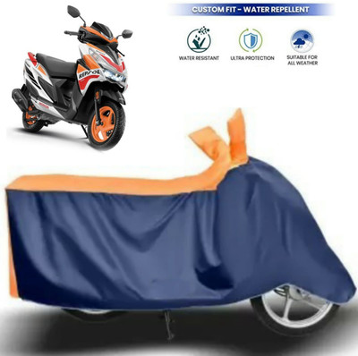 ma collections Waterproof Two Wheeler Cover for Honda(Grazia, Blue, Orange)