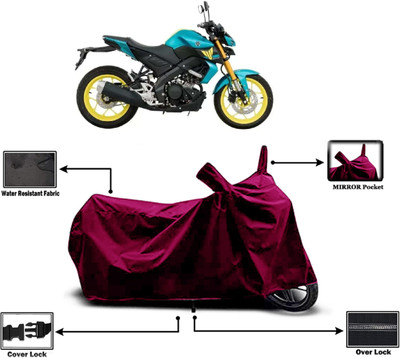 Amexride Two Wheeler Cover for Yamaha(MT 15 New, Maroon)
