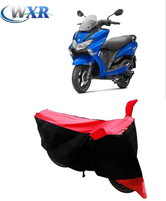 WXR Waterproof Two Wheeler Cover for Suzuki(Burgman Street, Black, Red)