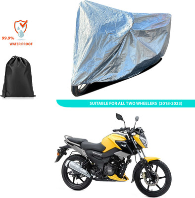 GOSHIV-car and bike accessories Waterproof Two Wheeler Cover for TVS(Raider, Silver)