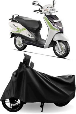 Mdstar Waterproof Two Wheeler Cover for Hero(Duet, Black)