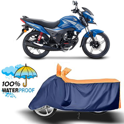 ROYAL AUTO MART Waterproof Two Wheeler Cover for Honda(SP 125, Orange, Blue)