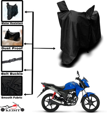 KEDIT Two Wheeler Cover for Universal For Bike(CB Twister, Black)