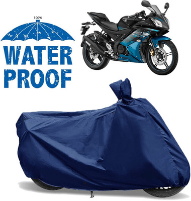 AutoGalaxy Waterproof Two Wheeler Cover for Yamaha(YZF R15 Ver 2.0, Blue)