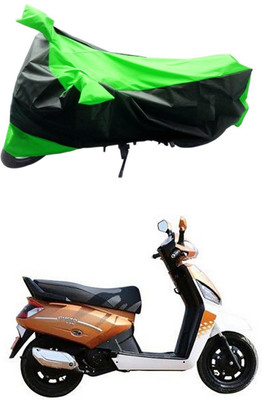 Mdstar Waterproof Two Wheeler Cover for Mahindra(Gusto 125, Green, Black)
