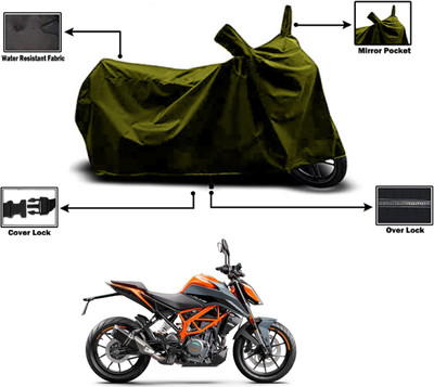 Amexride Two Wheeler Cover for KTM(390 Duke BS6, Green)