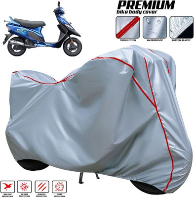 xodi Two Wheeler Cover for TVS(Scooty Pep Plus BS6, Silver, Red, Multicolor)