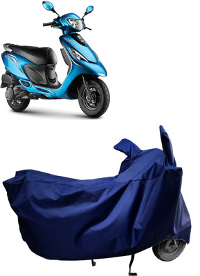 Amexride Two Wheeler Cover for TVS(Scooty Zest, Blue)