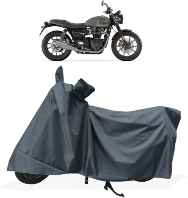 Tricway Two Wheeler Cover for Triumph(Speed Twin BS6, Grey)