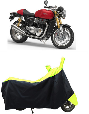 Coxtor Waterproof Two Wheeler Cover for Triumph(Thruxton 1200 R, Yellow)