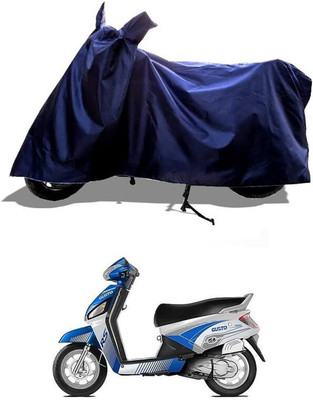 AASHTIK MART Two Wheeler Cover for Mahindra(Gusto, Blue)
