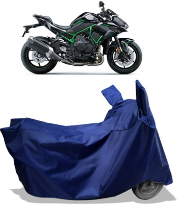 Amexride Two Wheeler Cover for Kawasaki(ZH2 BS6, Blue)