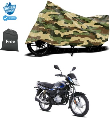 PAGORA Waterproof Two Wheeler Cover for Bajaj(Platina 100, Yellow)