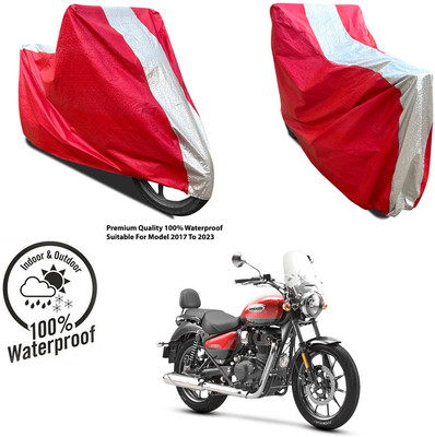 AUTOCAD Waterproof Two Wheeler Cover for Yamaha(Fazer-FI BS6, Silver, Red)
