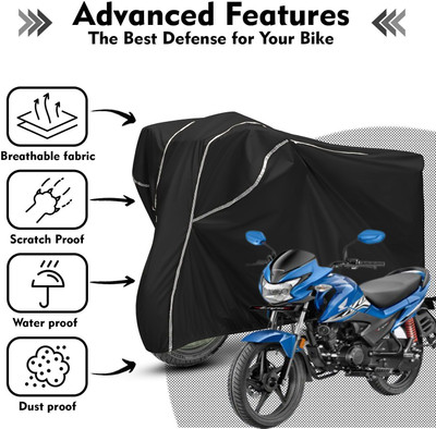AutoGalaxy Waterproof Two Wheeler Cover for Honda(Livo, Black, White)