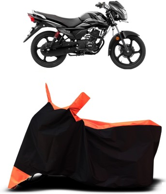 VESMEI Two Wheeler Cover for TVS(Victor Premium, Orange)