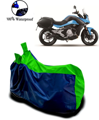 rakku Waterproof Two Wheeler Cover for CFMoto(650MT, Green, Blue)