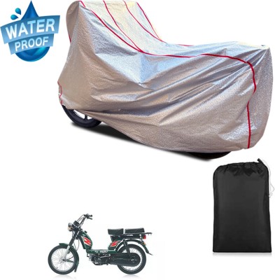 PAGORA Waterproof Two Wheeler Cover for TVS(Heavy Duty Super XL, Silver)