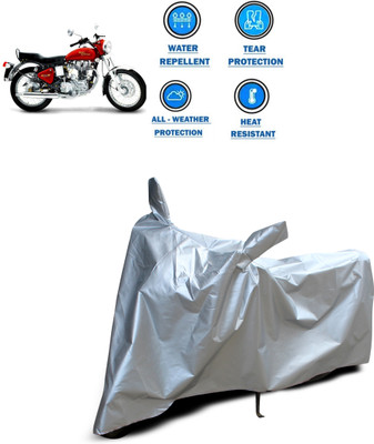 CODOKI Waterproof Two Wheeler Cover for Royal Enfield(Electra 5S, Silver)