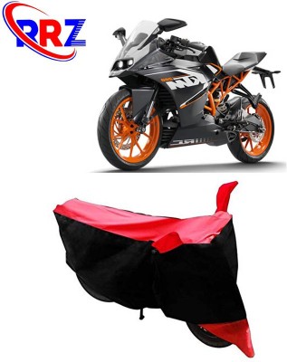 RRZ Waterproof Two Wheeler Cover for KTM(RC 200, Black, Red)