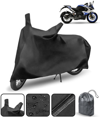 DeepShakshi AUTOMOTIVE Waterproof Two Wheeler Cover for Bajaj(Pulsar RS 200, Black)