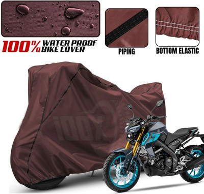 AutoGalaxy Waterproof Two Wheeler Cover for Yamaha(MT 15, Maroon, Black)
