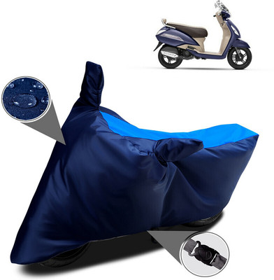 MWBB Two Wheeler Cover for TVS(Jupiter, Blue)