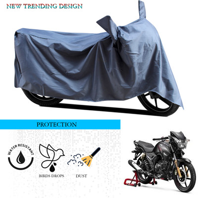 SnehaSales Waterproof Two Wheeler Cover for TVS(Apache 150, Grey)