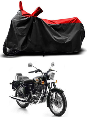 KEDIT Two Wheeler Cover for Royal Enfield(Electra 5S, Red, Black)