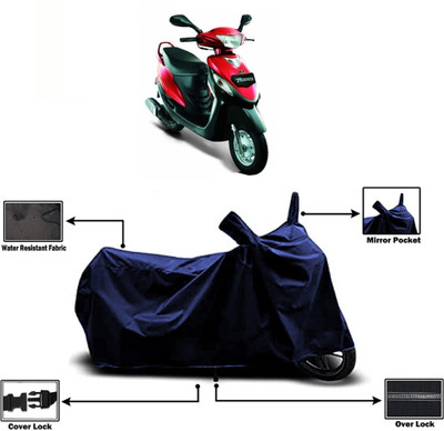 Amexride Two Wheeler Cover for Mahindra(Rodeo, Blue)