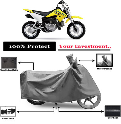 Amexride Two Wheeler Cover for Suzuki(DR-Z50, Grey)