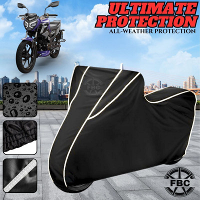 AUTOCAD Waterproof Two Wheeler Cover for TVS(Raider, Black)