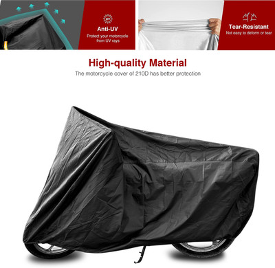 GOSHIV-car and bike accessories Waterproof Two Wheeler Cover for Hero(Achiever, Black)
