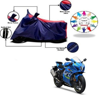 DeepShakshi AUTOMOTIVE Waterproof Two Wheeler Cover for Suzuki(GSX, Blue, Red)