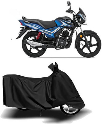 MMSSTAR Waterproof Two Wheeler Cover for TVS(Star City, Black)