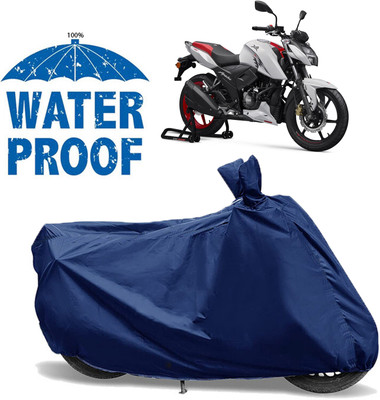 AutoGalaxy Waterproof Two Wheeler Cover for TVS(Apache RTR 165 RP, Blue)