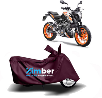 THE REAL ARV Two Wheeler Cover for KTM(125 Duke, Maroon)