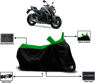 Amexride Two Wheeler Cover for Suzuki(GSX-S1000 ABS, Green)