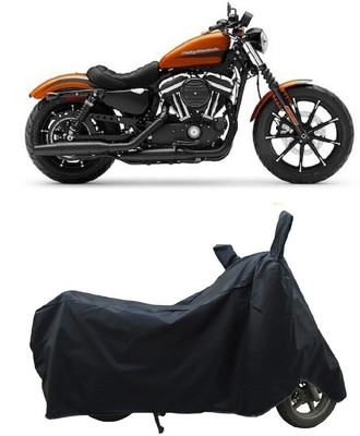 Coxtor Waterproof Two Wheeler Cover for Harley Davidson(Iron 883, Black)