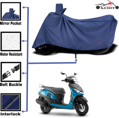 KEDIT Two Wheeler Cover for Universal For Bike(Alpha BS6 BS6, Blue)